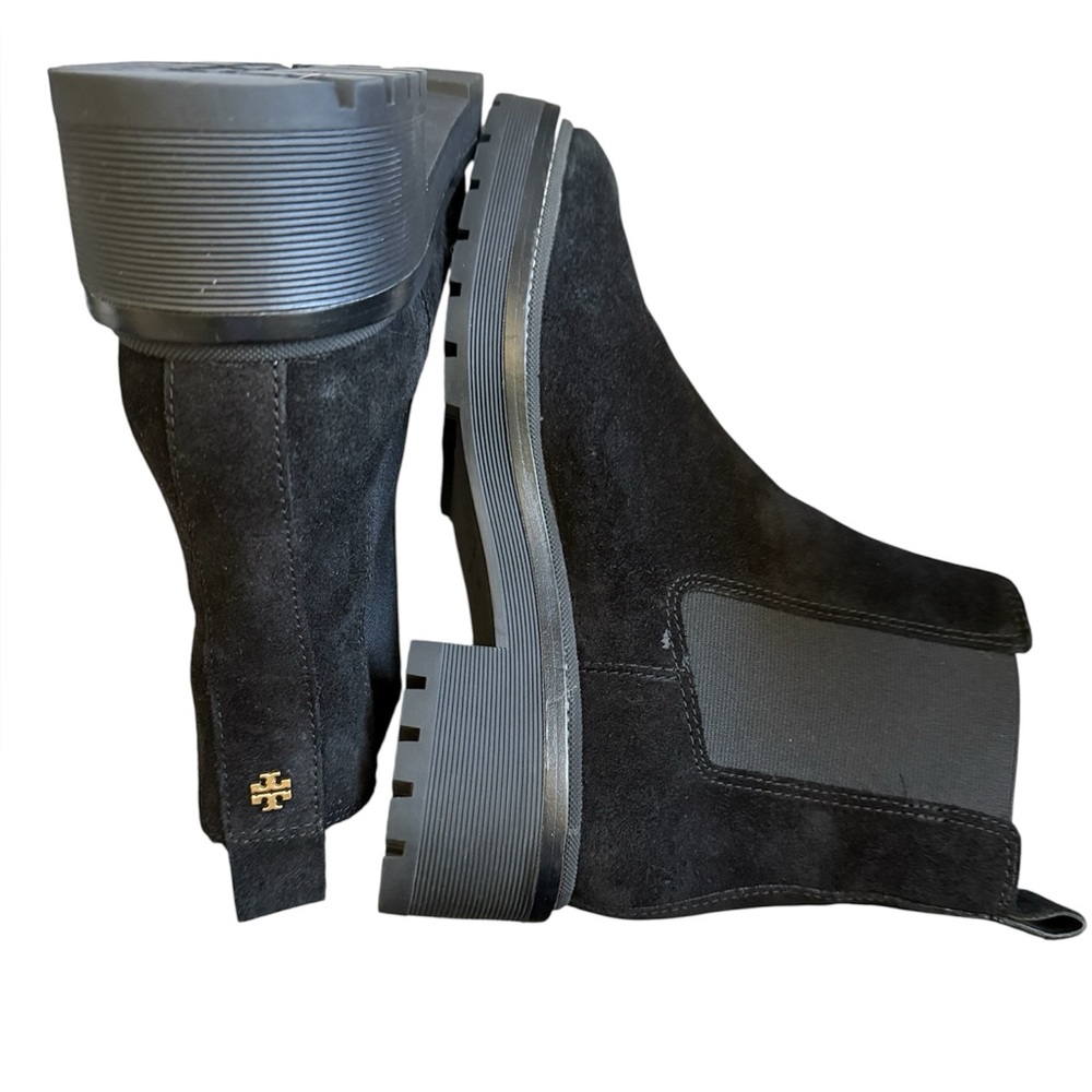 Tory Burch Black Suede Ankle Booties